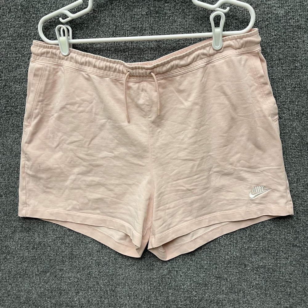 Nike Sportswear Jersey Lounge Shorts Women's Sz XL Pink Loose CJ3754
